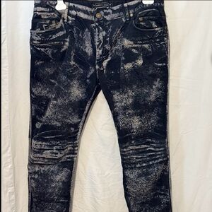 Robin's Jean Black and Gray Skinny Jeans